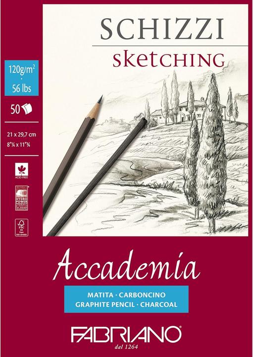 Produktbild Honsell Zeichenset Disegno mit Skizzenbuch (12 x)