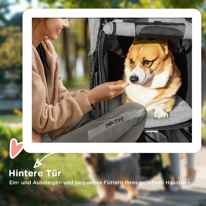 Immagine prodotto PawHut Carrello per cani (Cane, Pieghevole)