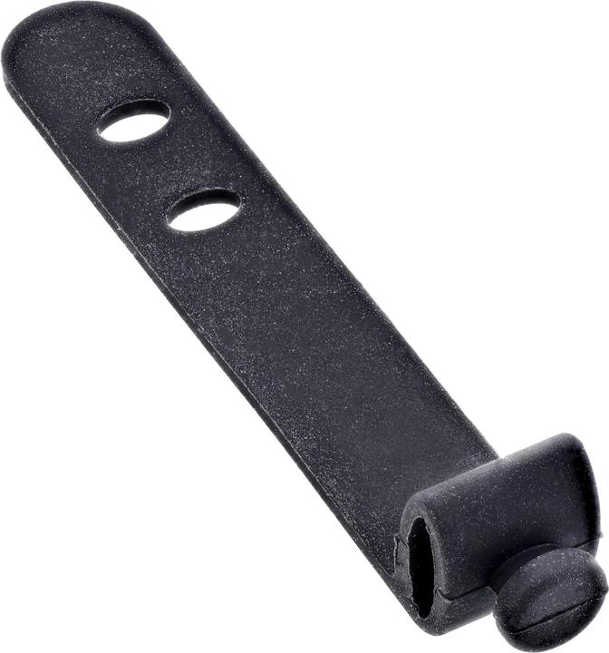 Produktbild InLine 10er Pack ® Kabelbinder Silikon, wiederverschliessbar, 65x10mm, schwarz (Klettkabelbinder, 65 mm, 10 Stk.)