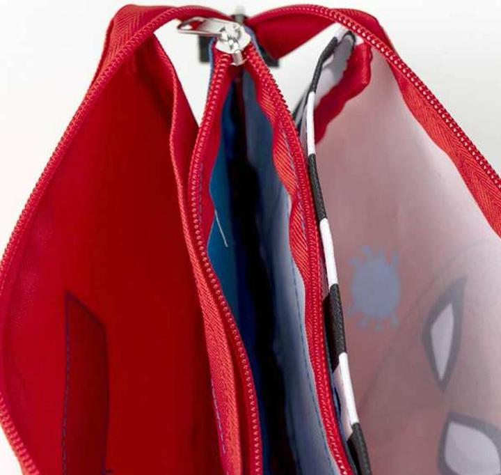 Produktbild Spiderman Federmäppchen 3 Fächer, rot