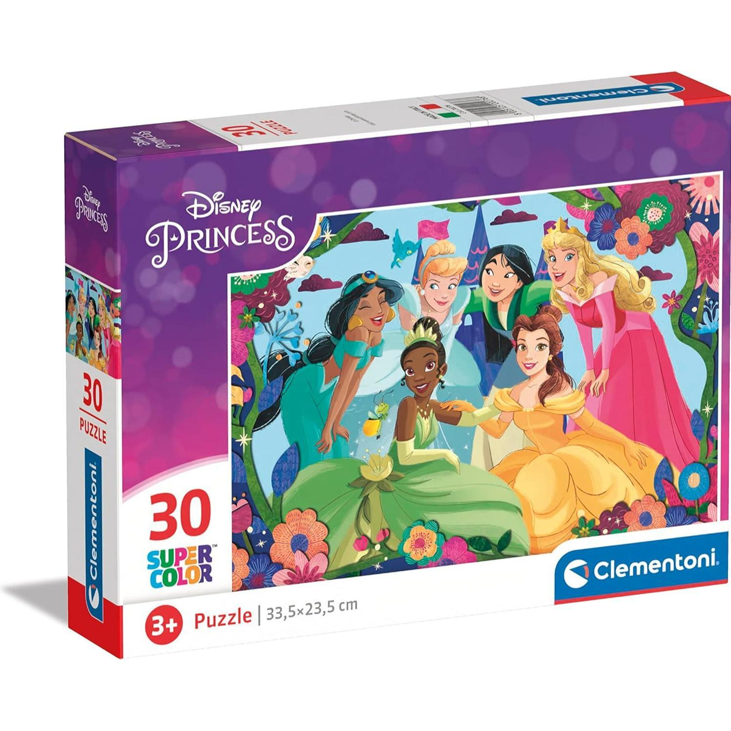 Clementoni Multicolore Cle Puzzle 30 Superkolor Princess 20276 (30 Pezzi)