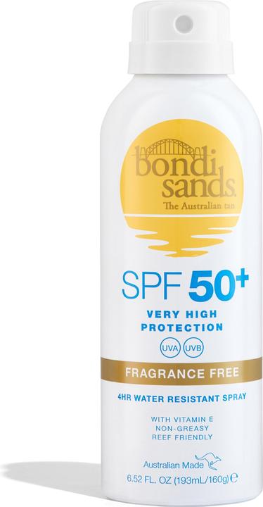 Bondi Sands SPF 50 Fragrance Free Sunscreen Spray 160 g (Sonnenspray, SPF 50, 160 g)