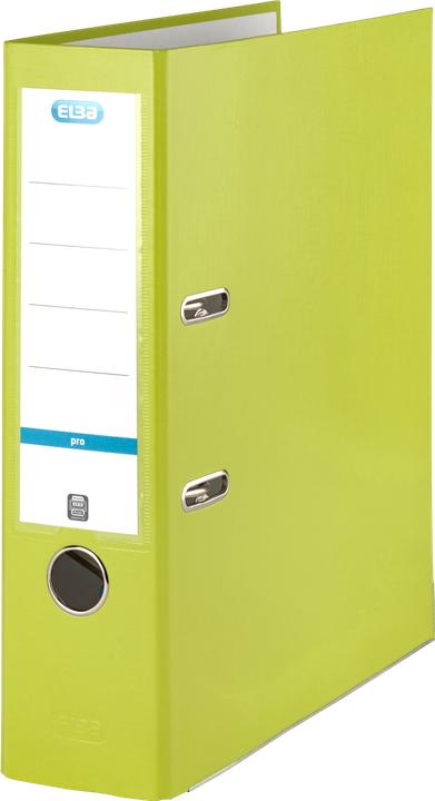Actual product image Elba Folder smart PP paper, spine width: 80 mm, light green DIN A4, cover outside PP (A4, 80 mm, 1 pcs.)
