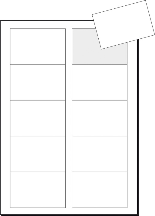 Produktbild Sigel Visitenkarten 3C (190 g/m², 400 x, A4)