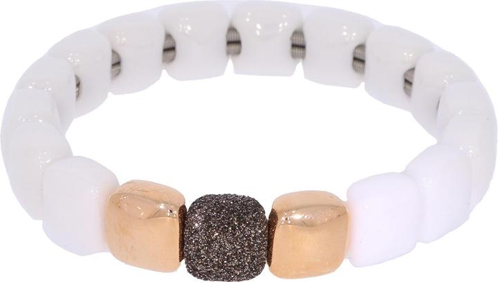 Produktbild Pesavento Armband rosè Keramik weiss Polvere marrone WLUXB028 (5.50 cm, 925 Sterling Silber)