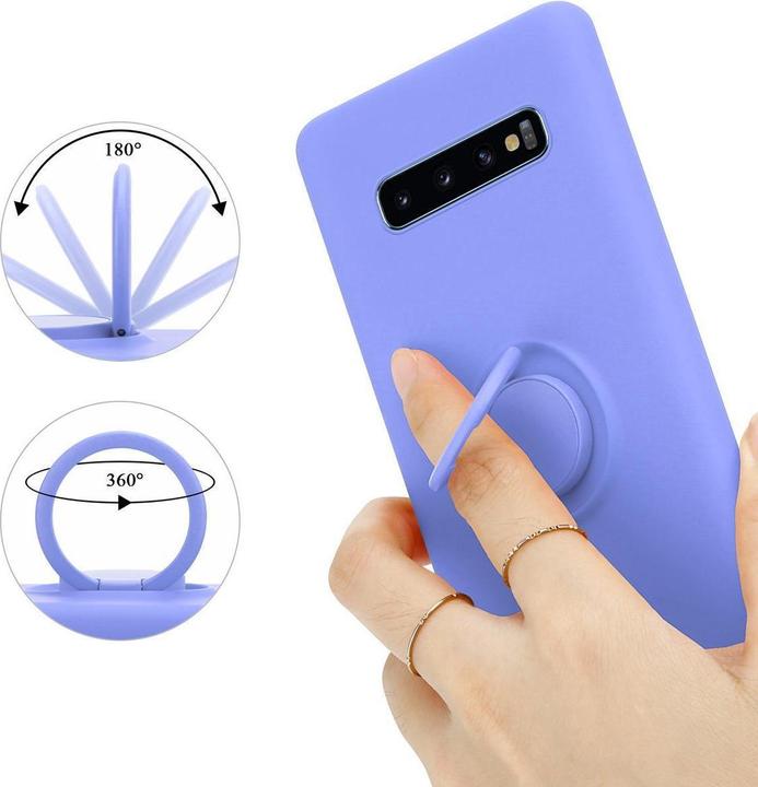 Image du produit Cadorabo TPU Liquid Ring Silicone Case Cover (Samsung Galaxy S10)