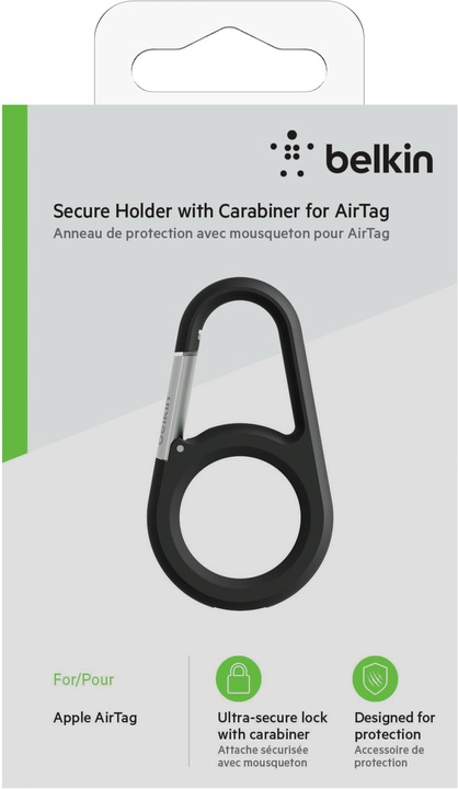 Immagine prodotto Belkin AirTag Anhänger mit Karabinerhaken