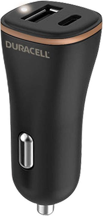 Immagine prodotto Duracell Caricabatterie da auto USB, USB-C 27W (nero)