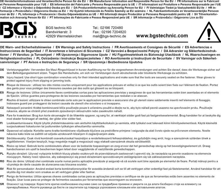 Actual product image BGS Combination Spanner extra short 10 mm (10 mm)