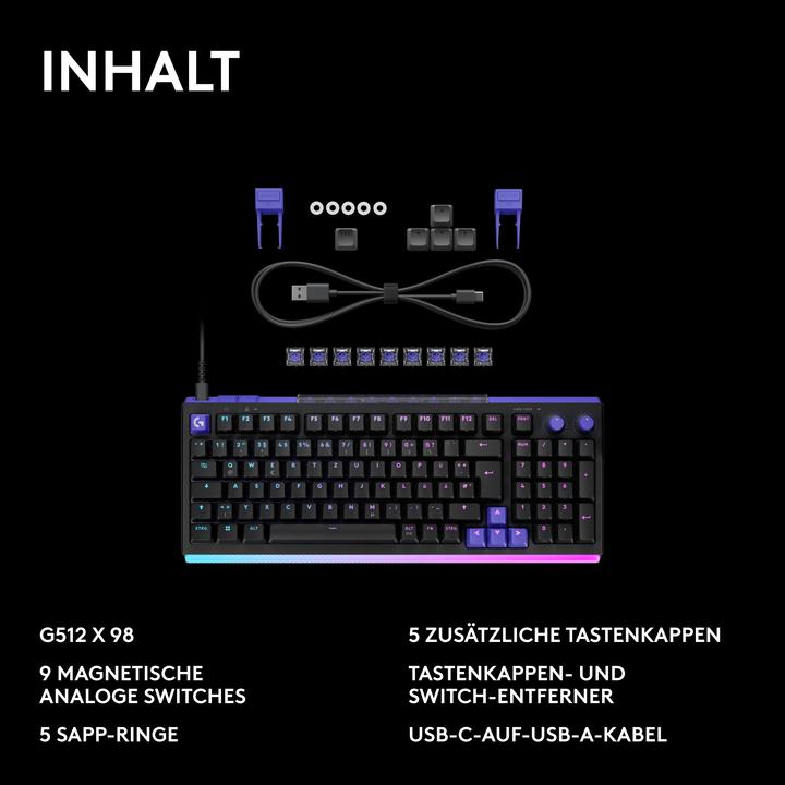 Produktbild Logitech G G512 X 98 (DE, Kabelgebunden)