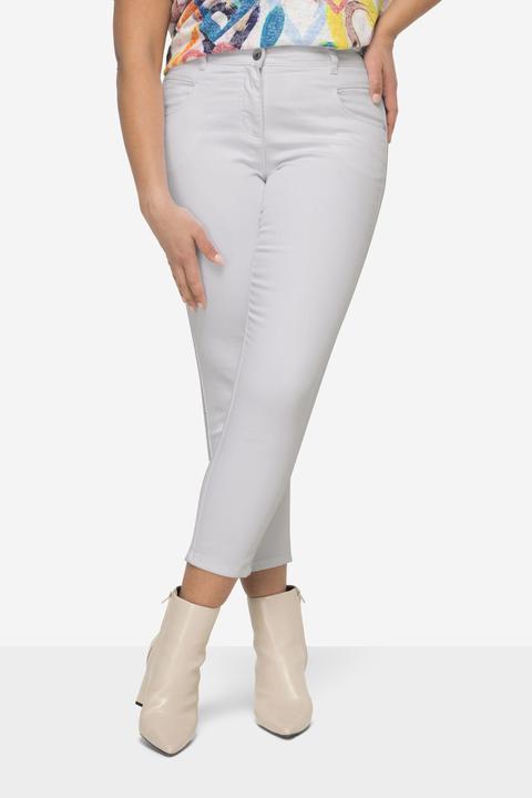 Image du produit Miamoda Pantalon en twill coupe Slim Fit, avec bandes à paillettes et taille partiellement élastique (56)