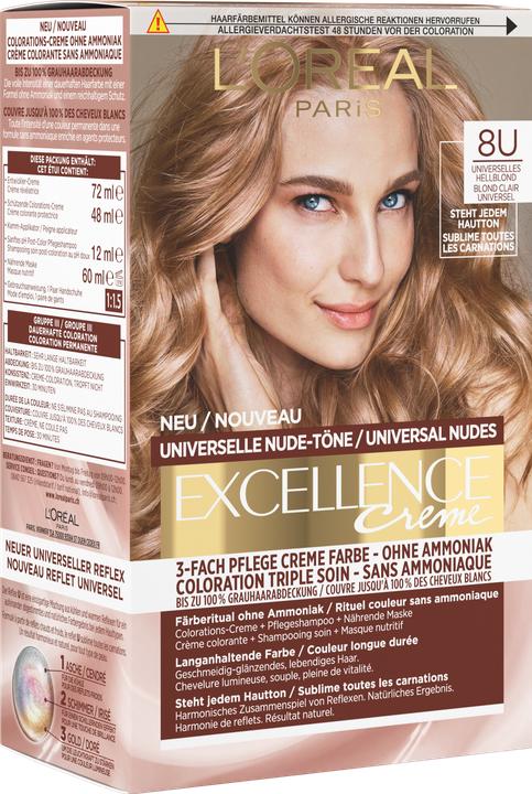 Image du produit L'Oréal Paris EXCELLENCE Universelle Nude blond clair (1 pc) (Hellbond)