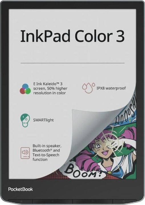 PocketBook DUPLIKAT InkPad Color 3 (7.80", 32 GB, Schwarz, Grau)