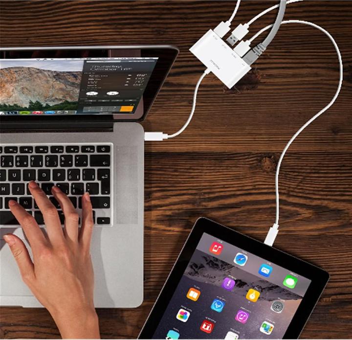 Actual product image Macally Uchub3gb (USB-C, 4 ports)