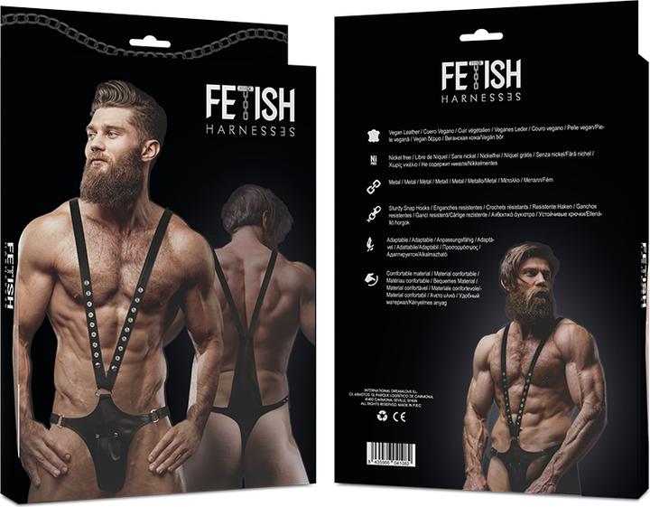 Produktbild Fetish submissive Fetisch unterw?rfige Haltung? ARN ECO LEDER V FORM MAN (S)