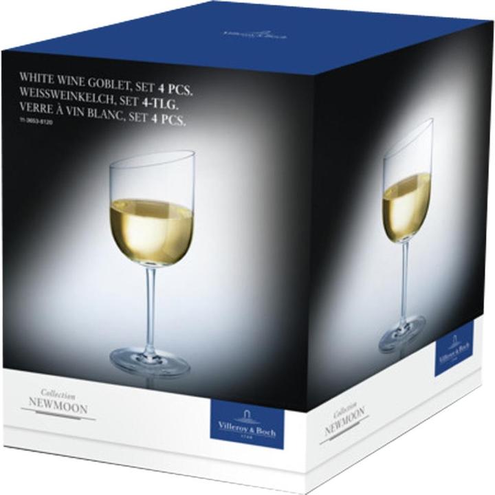 Immagine prodotto Villeroy & Boch Calice da vino bianco, set di 4 pezzi NewMoon (21.50 cl, 4 Occhiali, Bicchieri da vino bianco)
