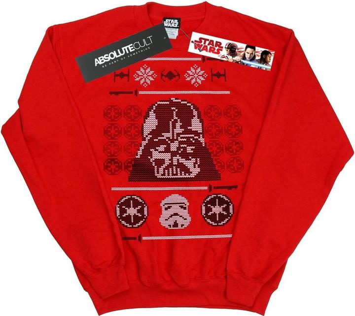Produktbild Star Wars Christmas Vader Head Fair Isle Sweatshirt (M)