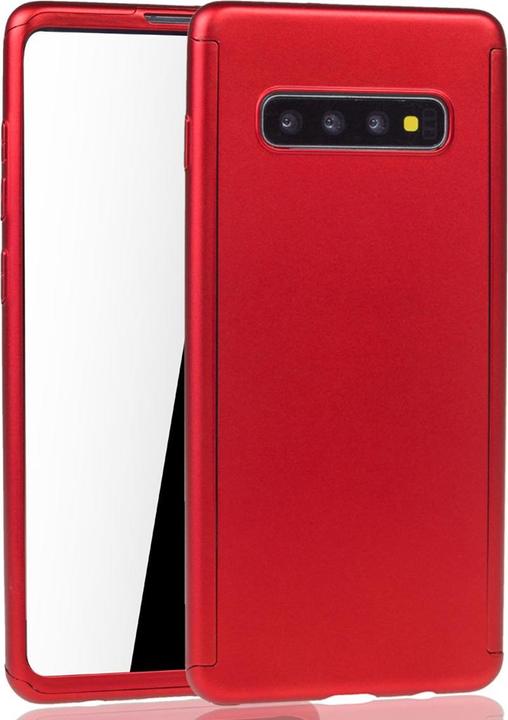 Actual product image König Design Case Mobile Protection for Samsung Galaxy S10 Plus Full Case Cover Screen Protector Red (Samsung Galaxy S10+)