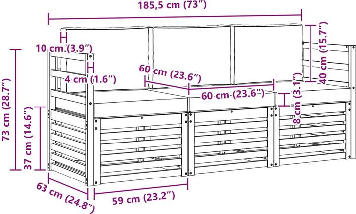 Immagine prodotto vidaXL Gartenmöbel-Sets