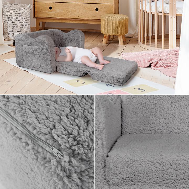 Image du produit Vicco Fauteuil pour enfants Conni, Gris, 60 x 43 cm dépliant (Fauteuil pour enfants)