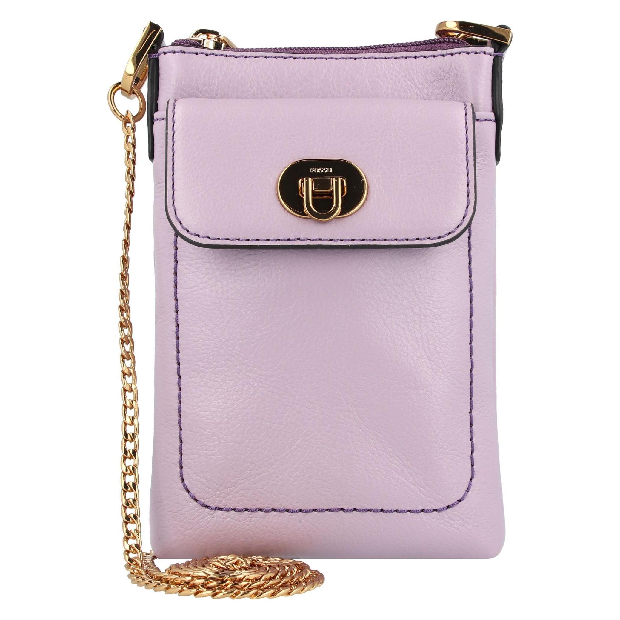 Fossil, Damen, Handtasche, Harper Handytasche Leder 12 Cm, Pink, Violett