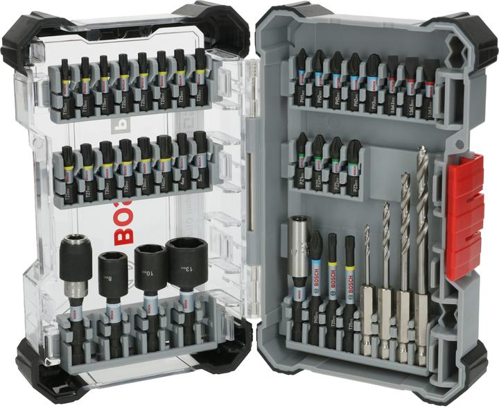 Productafbeelding Bosch Professional Zubehör PRO Slagschroevendraaier bits en houtboor gemengde set, 40 stuks.