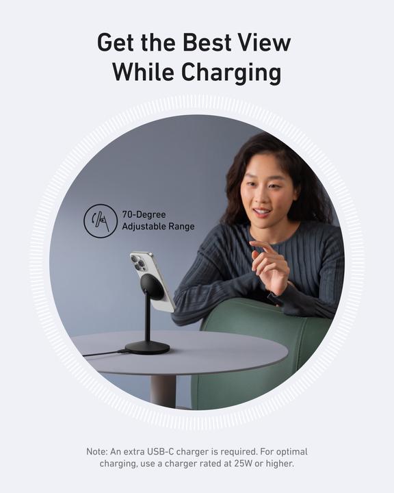 Produktbild Anker MagGo Wireless Charger Stand black (15 W)