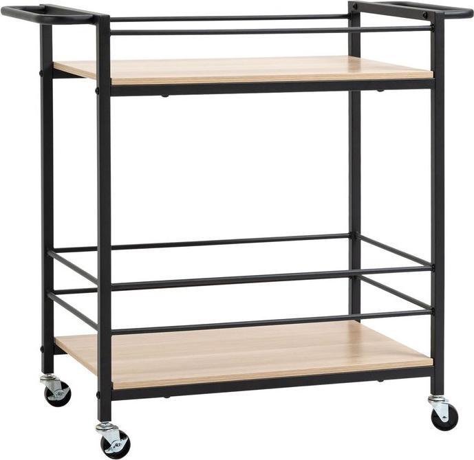 Immagine prodotto Swisshandel24 Carrello di servizio Carrello da cucina Carrello da cucina con 2 livelli e maniglia Carrello con