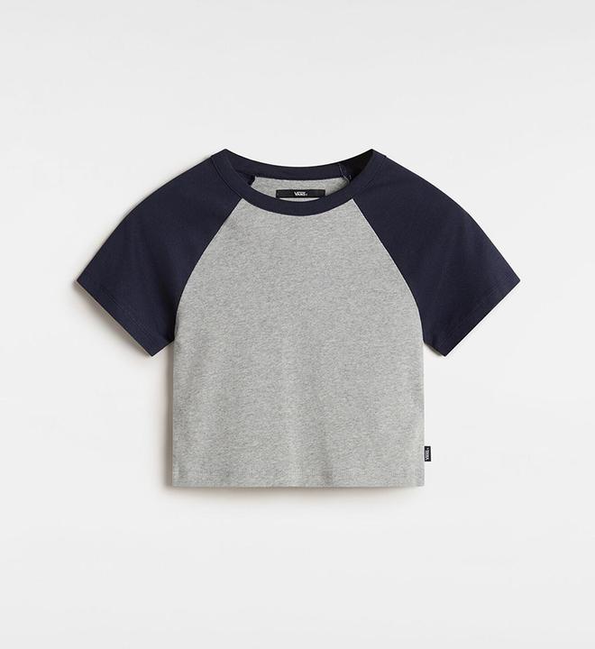 Produktbild Vans Clare Raglan Tee CementHthr/ParisianNght (XS)