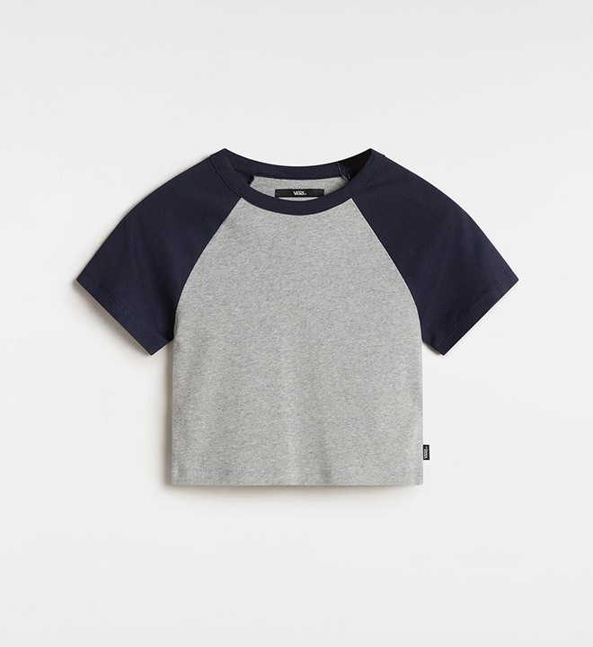 Image du produit Vans Clare Raglan Tee CementHthr/ParisianNght (XS)