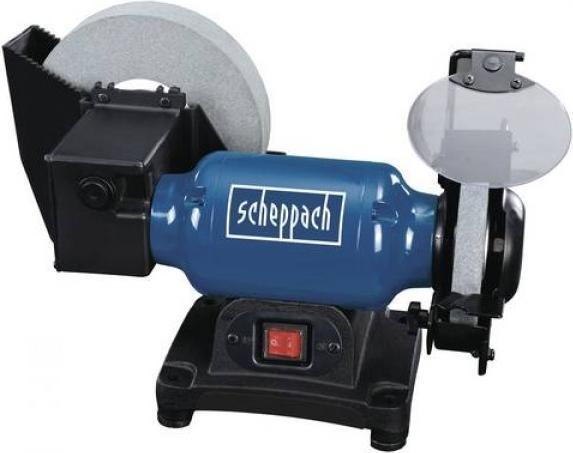 Actual product image Scheppach SZLIFIERKA STOŁOWA Z LAMPKĄ 200mm BG200 (Bench grinder, 550 W)