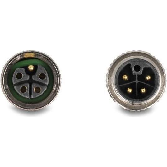 Thumbnail - Delock M12 Kabel L-kodiert 5 Pin Stecker rechts gewinkelt zu, Elektronikkabel + Stecker, Grau