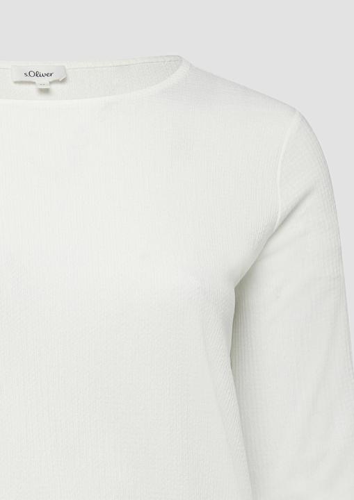 Immagine prodotto s.Oliver T-Shirt Strukturierte Shirt-Bluse mit U-Boot-Ausschnitt (44)