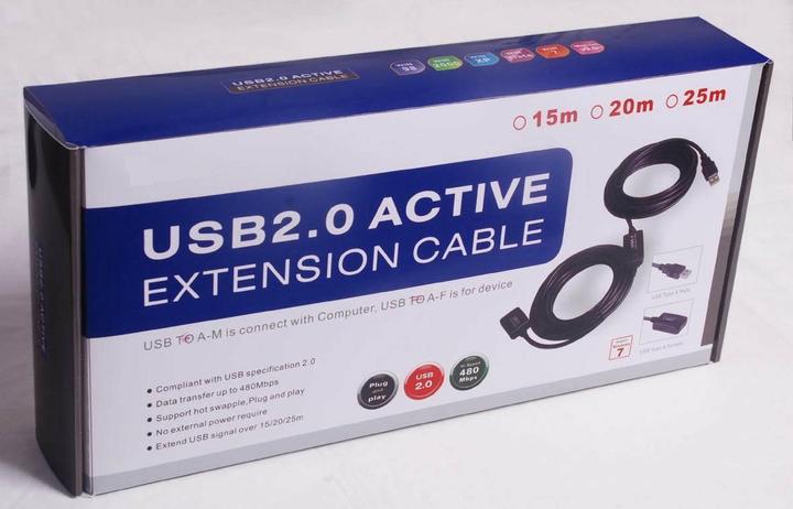 Immagine prodotto PremiumCord Cavo di prolunga ripetitore USB 2.0 A (15 m, USB 2.0)