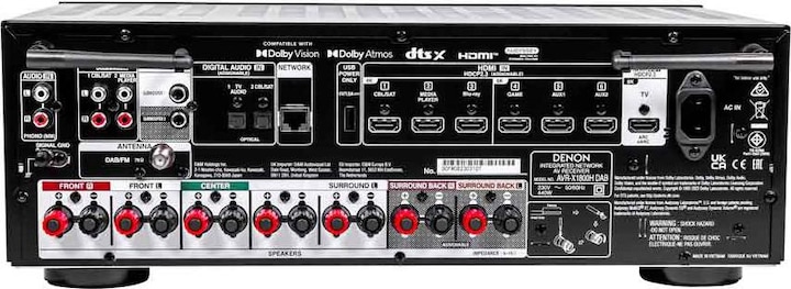 Produktbild Denon AVR X1800H DAB (7.2 Kanal, DAB+, FM, AM, DAB)