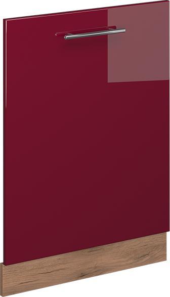 Bordeaux Hochglanz, Goldkraft Eiche, Rot