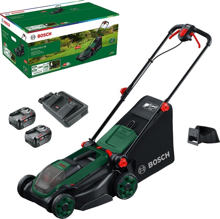 Bosch Hausgeräte Rotak 18V2-38 Set (Fonctionnement sur batterie)