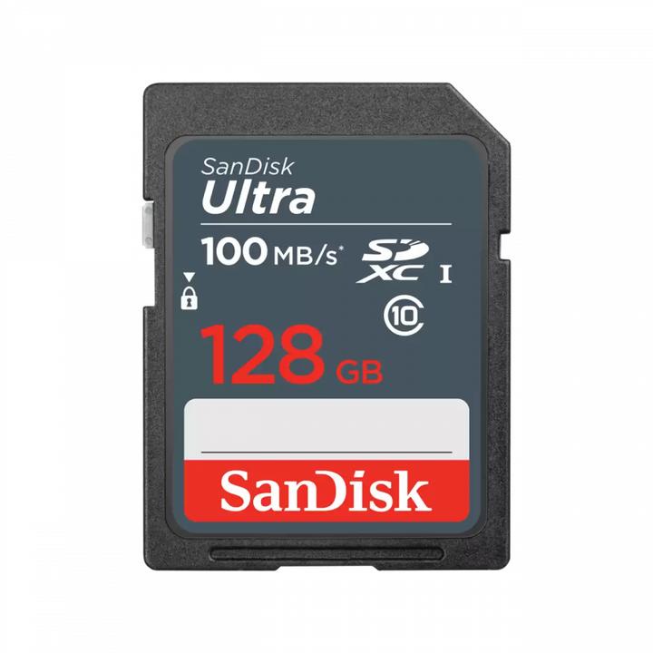 Produktbild SANDISK memory card 128GB SDXC Ultra 100 MB/s (128 GB, SDXC, UHS-I)