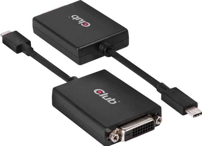 Actual product image Club 3D Active USB 3.1 Typ C to (DVI, 10 cm)