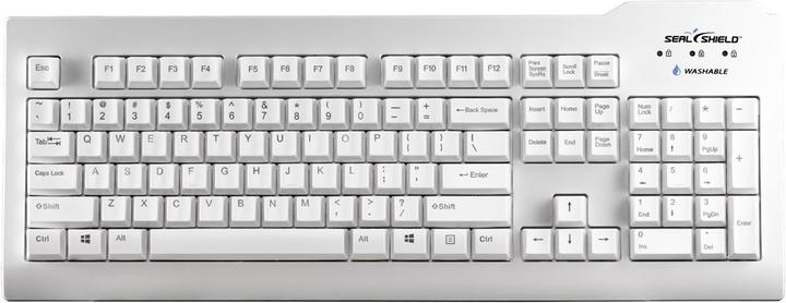 Actual product image Seal Shield Silver Seal Keyboard USB white SSWKSV208EN (DE, Cable)