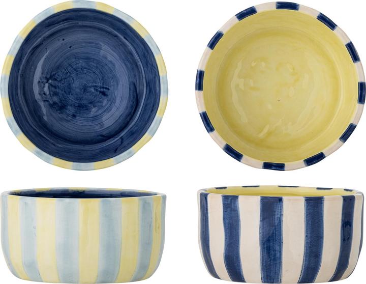 Bloomingville - Phoenix Bowl - Multi - Stoneware (13 cm, 0.30 l, 6x)