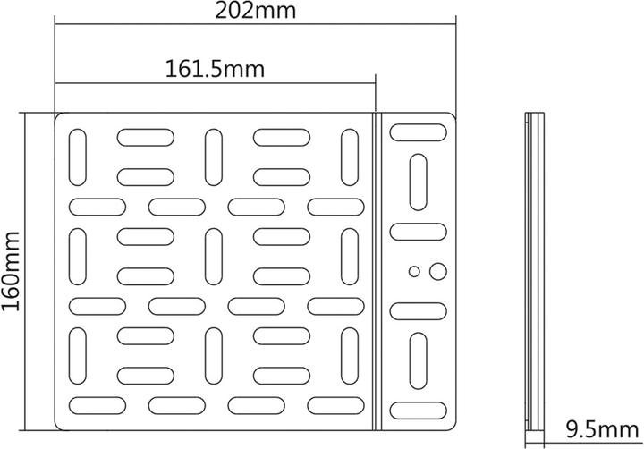 Actual product image Roline Media player holder, small (202 x 160 mm)