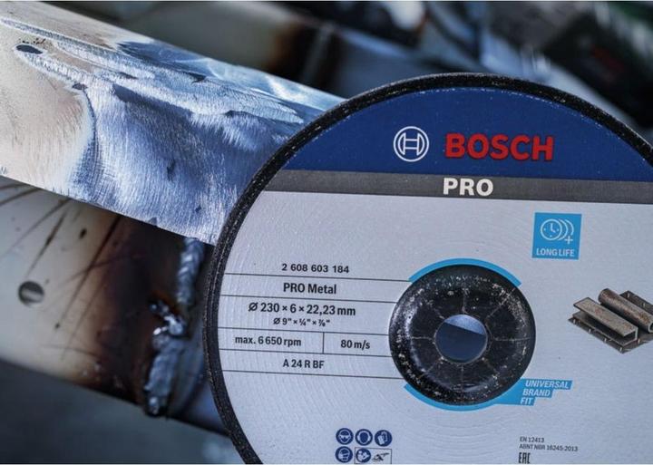 Actual product image Bosch Professional Zubehör PRO Metal grinding disc, 180 x 8 x 22.23 mm (A 24 R)
