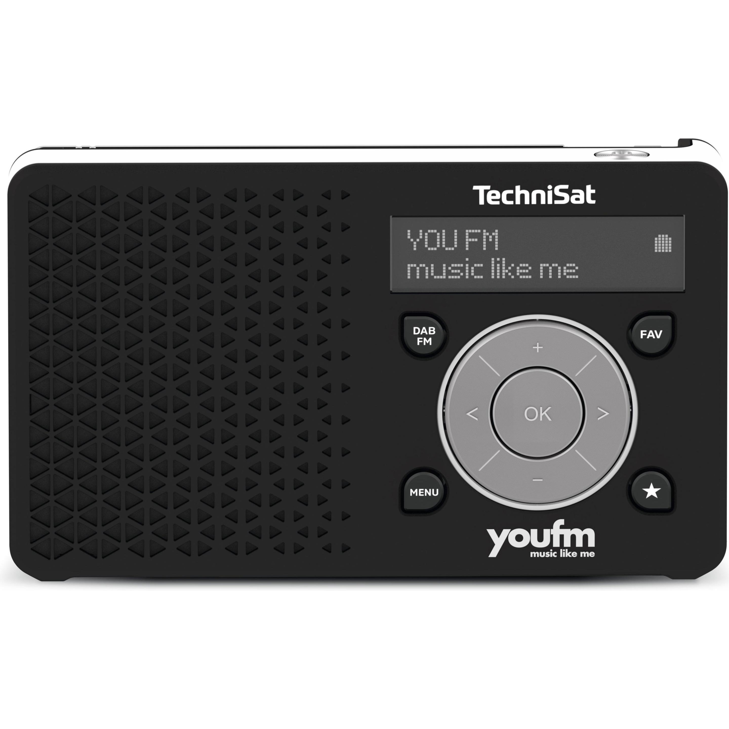 TechniSat DigitRadio 1 youFM Edition (FM, DAB+), Radio, Schwarz