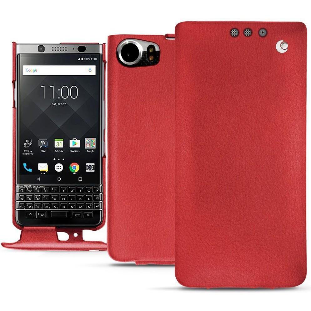 Thumbnail - Noreve Lederschutzhülle vertikal (Blackberry KEYone), Smartphone Hülle, Rot