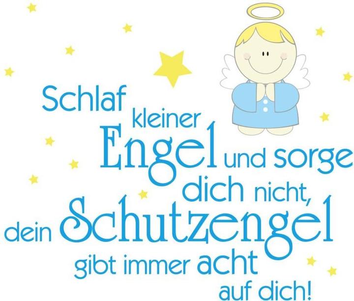 Actual product image Trenddeko Sleep little angel and do not worry (40 x 34 cm)