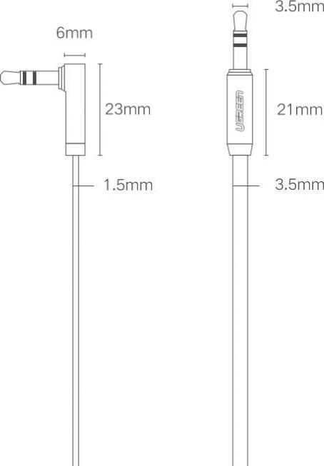 Produktbild Ugreen 3.5mm Klinke – 3.5mm Klinke (1 m, 3.5mm Klinke (AUX))