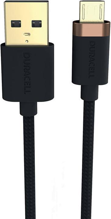 Produktbild Duracell USB cable for Micro-USB 1m (Black) (1 m, USB 2.0)
