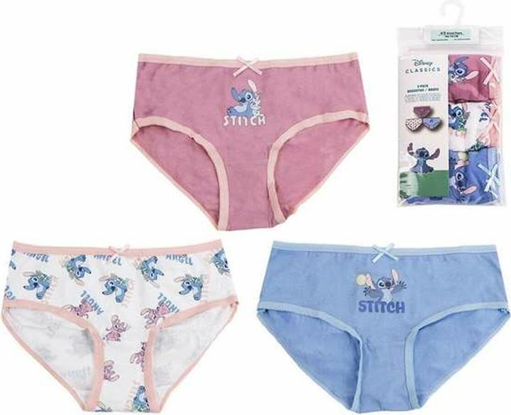 Image du produit Disney Ensemble de sous-vêtements pour fille 3 pièces Stitch (128, Lot de 3)