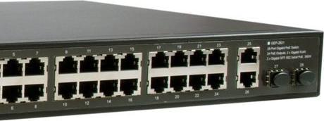 Actual product image LevelOne Switch 28x GE GEP-2821 224PoE (28 ports)